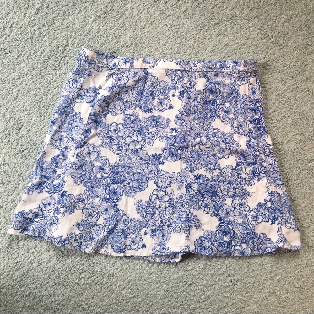 chinese floral print american apparel skirt